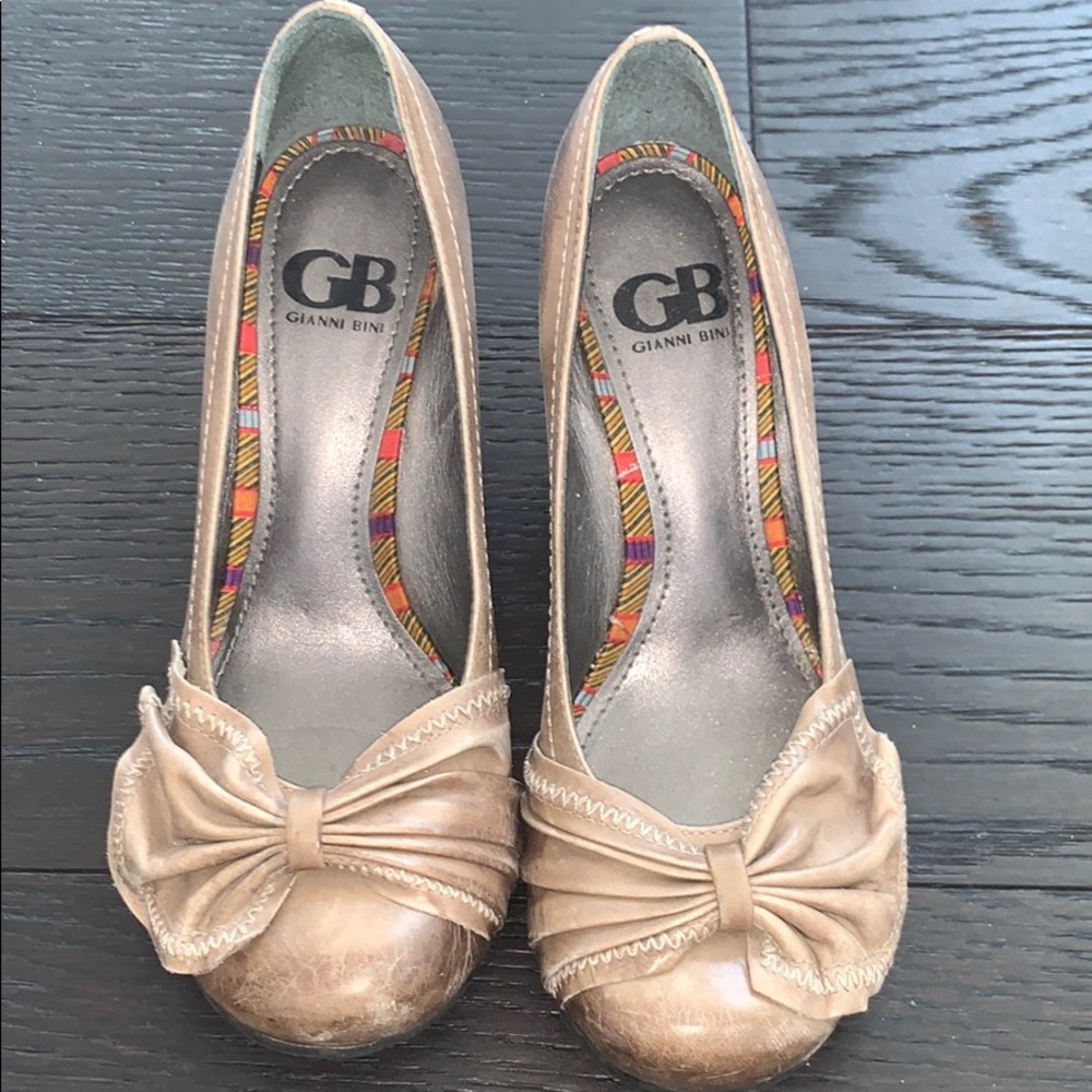 Cream heels